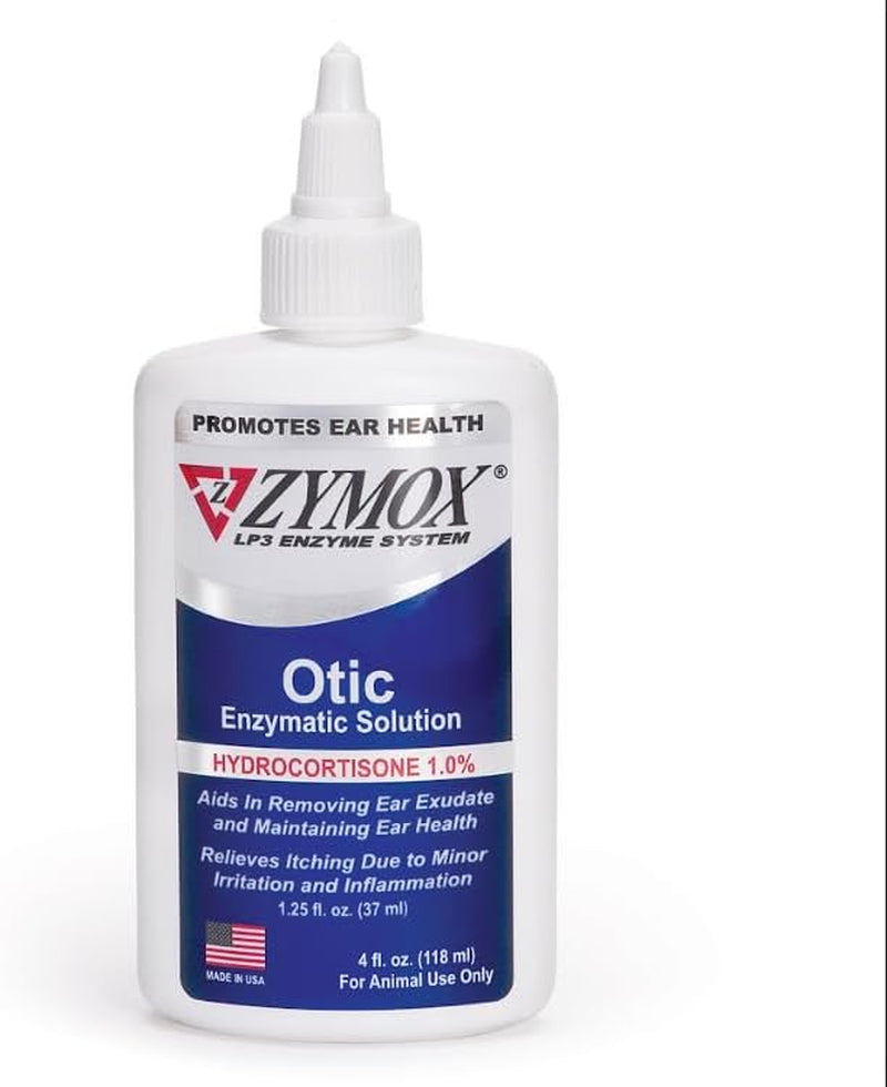 Otic Enzymatic Solution: Soothes Ear Infections, 1% Hydrocortisone - 1.25oz