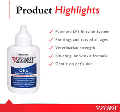 Otic Enzymatic Solution: Soothes Ear Infections, 1% Hydrocortisone - 1.25oz